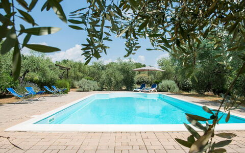 Villa El Olivar: Azul, Piscina, Inmuebles, Recurso, Hacienda, Paisajismo, Mueble Para Exteriores, Villa, Eco Hotel, Patio Interior