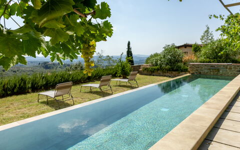 Villa Il Casalino, Florentine Hills with Pool: Piscina, Material Compuesto, Jardín, Paisajismo, Inmuebles, Fuente De Agua, Eco Hotel, Hacienda, Villa, Losa