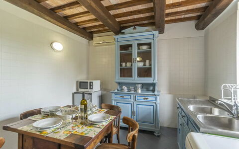 Agriturismo le Case Rosse di Montebuono: Mueble, Diseño De Interiores, Madera, Techo, Piso, Mostrador, Gabinetes, Cocina, Habitación, Suelo