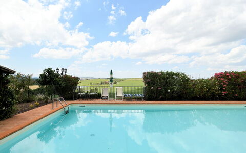 Terre di Giano Private Pool and View, Umbria: Piscina, Ocio, Recurso, Eco Hotel, Sombra, Paisajismo, Mueble Para Exteriores, Hacienda, Villa, Vacaciones