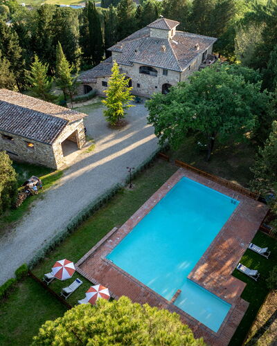 Maison Badia a Passignano: Inmuebles, Piscina, Hacienda, Villa, Mansión, Casa De Campo, Yarda, Paisajismo, Alerce