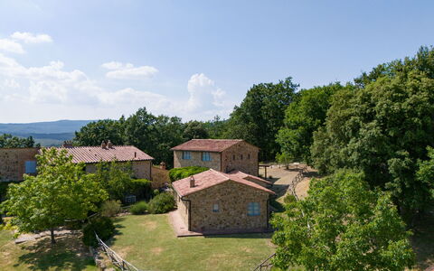 Casa Stella Serena, Podere le Scopaie, Pool: Árbol, Área Rural, El Terreno Del Lote, Cabaña, Inmuebles, Recreación, Pueblo, Prado, Casa De Campo, Parque