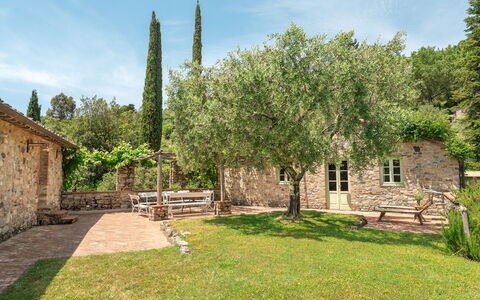 La Sorgente: Arbusto, Jardín, Sombra, Patio Interior, Paisajismo, Inmuebles, Yarda, Mueble Para Exteriores, Pared De Piedra, Casa De Campo