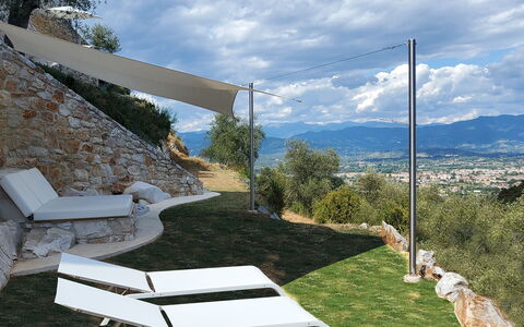 Villetta Farfallina: Sombra, Mueble Para Exteriores, Silla, Sunlounger, Piscina