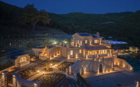 Villa Maddalena alla Guglielmesca: Arquitectura, Paisaje, Inmuebles, Mansión, Villa, Paisajismo, Pueblo, Hacienda, Casa De Campo, Pueblo De Montaña