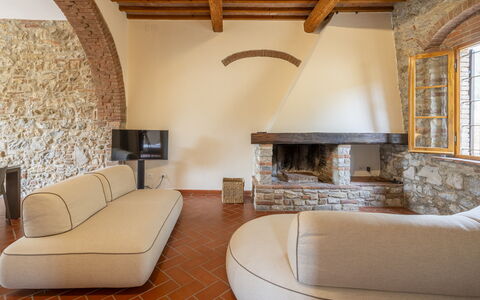 Casale delle Lupe, Campiglia Marittima: Pared, Diseño De Interiores, Mueble, Piso, Suelo, Techo, Encendiendo, Habitación, Casa, Sala