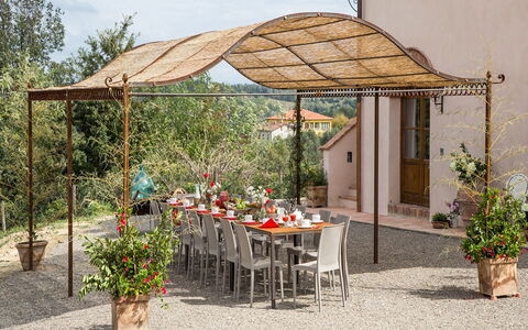 Dimora San Germano 14: Sombra, Jardín, Estructura Al Aire Libre, Pabellón, Kiosko, Losa, Silla, Pérgola, Patio Interior, Yarda