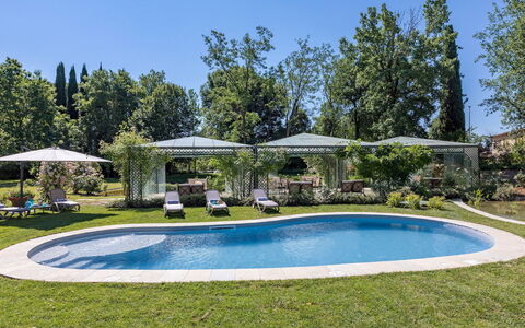 Villa Mimmina 8: Piscina, Mueble Para Exteriores, Recurso, Jardín, Sombra, Paisajismo, Eco Hotel, Patio Interior, Paraguas, Ocio