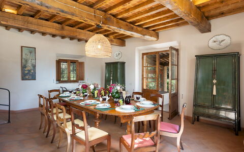 Cosciano 12: Mueble, Diseño De Interiores, Silla, Mesa, Pared, Piso, Comedor, Madera, Cocina Y Comedor Mesa, Suelo