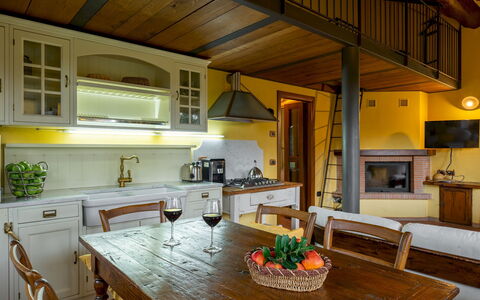 Podere Giardino 16+2: Mueble, Diseño De Interiores, Piso, Madera, Cocina, Techo, Suelo, Casa, Habitación, Encendiendo