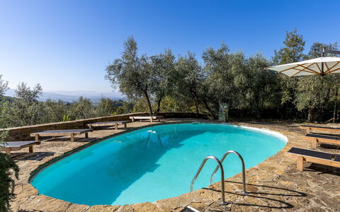 Castellare in Poggio 10: Azul, Piscina, Mueble Para Exteriores, Paisajismo, Sombra, Recurso, Eco Hotel, Patio Interior, Villa
