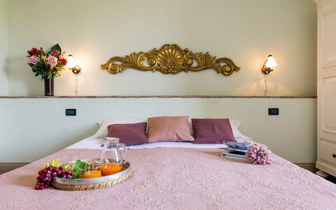 Casale Fienile 8: Diseño De Interiores, Habitación, Mueble, Cama, Sábana, Textil, Lecho, Linos, Habitación, Encendiendo