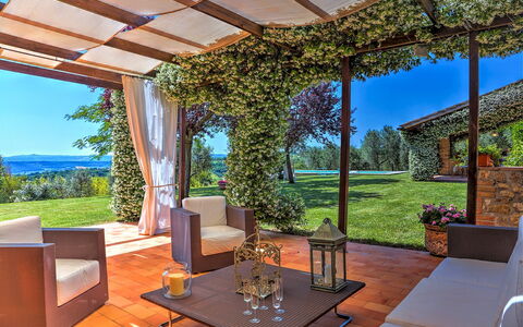 Casale Tre Cipressi 10: Jardín, Arbusto, Mueble, El Terreno Del Lote, Sombra, Paisajismo, Mueble Para Exteriores, Patio Interior, Eco Hotel