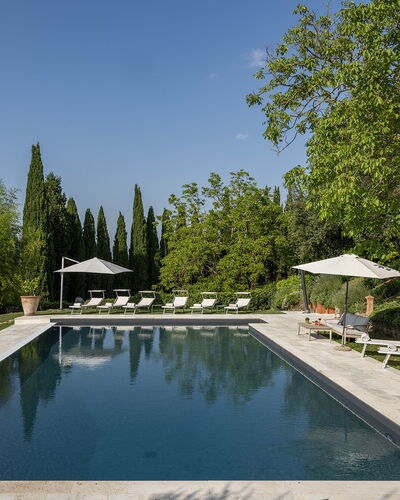 Villa la Monarca 16: Árbol, Piscina, Mueble Para Exteriores, Reflexión, Paraguas, Paisajismo, Jardín, Sunlounger, Recurso, Sombra