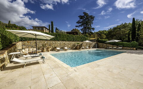 Podere Vernine di Sotto 14: Piscina, Recurso, Fuente De Agua, Losa, Paisajismo, Jardín, Eco Hotel, Villa, Mueble Para Exteriores, Loseta