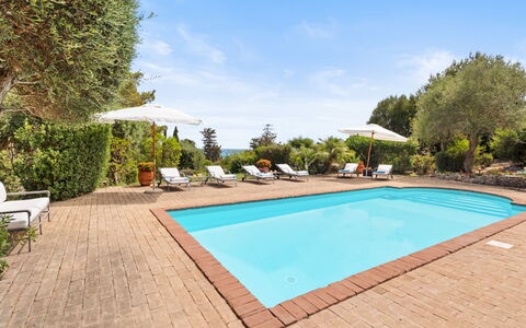 Villa Althaea 6: Azul, Piscina, Mueble Para Exteriores, Recurso, Eco Hotel, Sombra, Sunlounger, Paisajismo, Silla, Villa