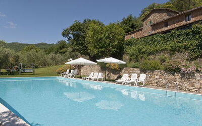 Close up of main pool