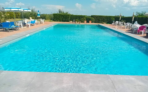 Fattoria le Chianacce: Agua, Propiedad, Nube, Piscina, Cielo, Azul, Azur, Planta, Rectángulo, Árbol