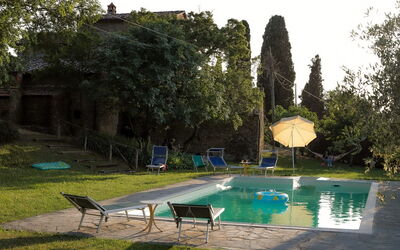 Olivo: Agua, Planta, Cielo, Verde, Piscina, Árbol, Sombra, Mueble Para Exteriores, Hierba, Edificio