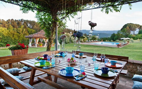 Villa Sant' Angelo: Propiedad, Ocio, Patio, Mesa, Patio Interior, Cubierta, Casa, Vacaciones, Casa, Bienes Raíces