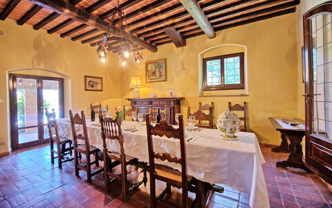 Villa Campogialli: Propiedad, Edificio, Habitación, Diseño De Interiores, Techo, Inmuebles, Bienes Raíces, Casa, Comedor, Mueble